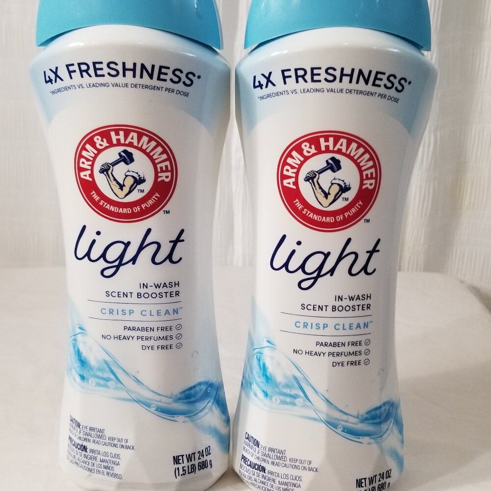 ARM & HAMMER Light In-Wash Scent Booster, Laundry Scent Booster Crisp Clean